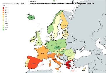 unemployment rate in europe